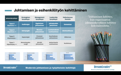 Yksilökeskeisestä johtamisen kehittämisestä koko organisaation johtamiskyvykkyyden kehittämiseen.