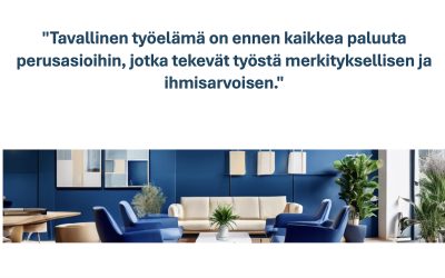 Miten rakennetaan tavallinen työpaikka?