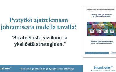 Pystytkö ajattelemaan johtamisesta uudella tavalla? Uuden ajan organisaatio on kyvykäs organisaatio. Miten voit parantaa strategian, suorituskyvyn, kulttuurin ja ihmisten johtamisen kyvykkyyksiä?