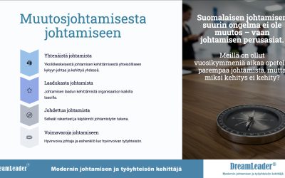 Muutosjohtamisesta johtamiseen. Unohtuiko johtaminen, kun aloimme johtamaan muutosta?